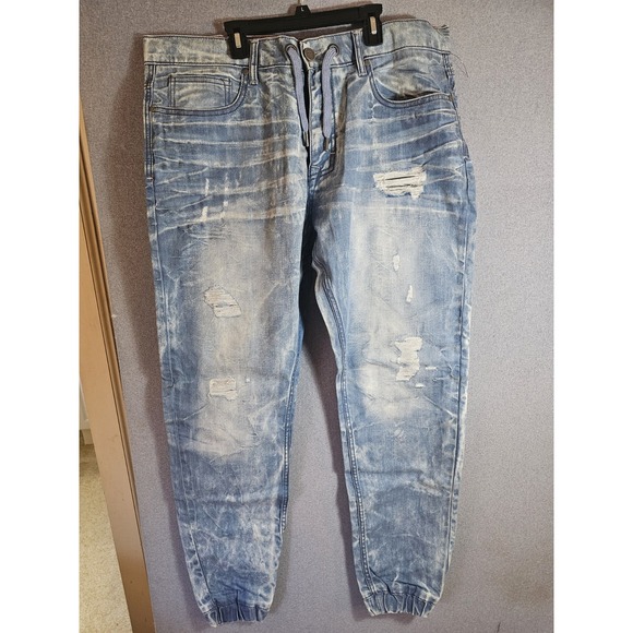 Jordan Craig Other - Jordan Craig Jeans Men 38/32 Blue Wash Legacy Slim Distressed Hiphop